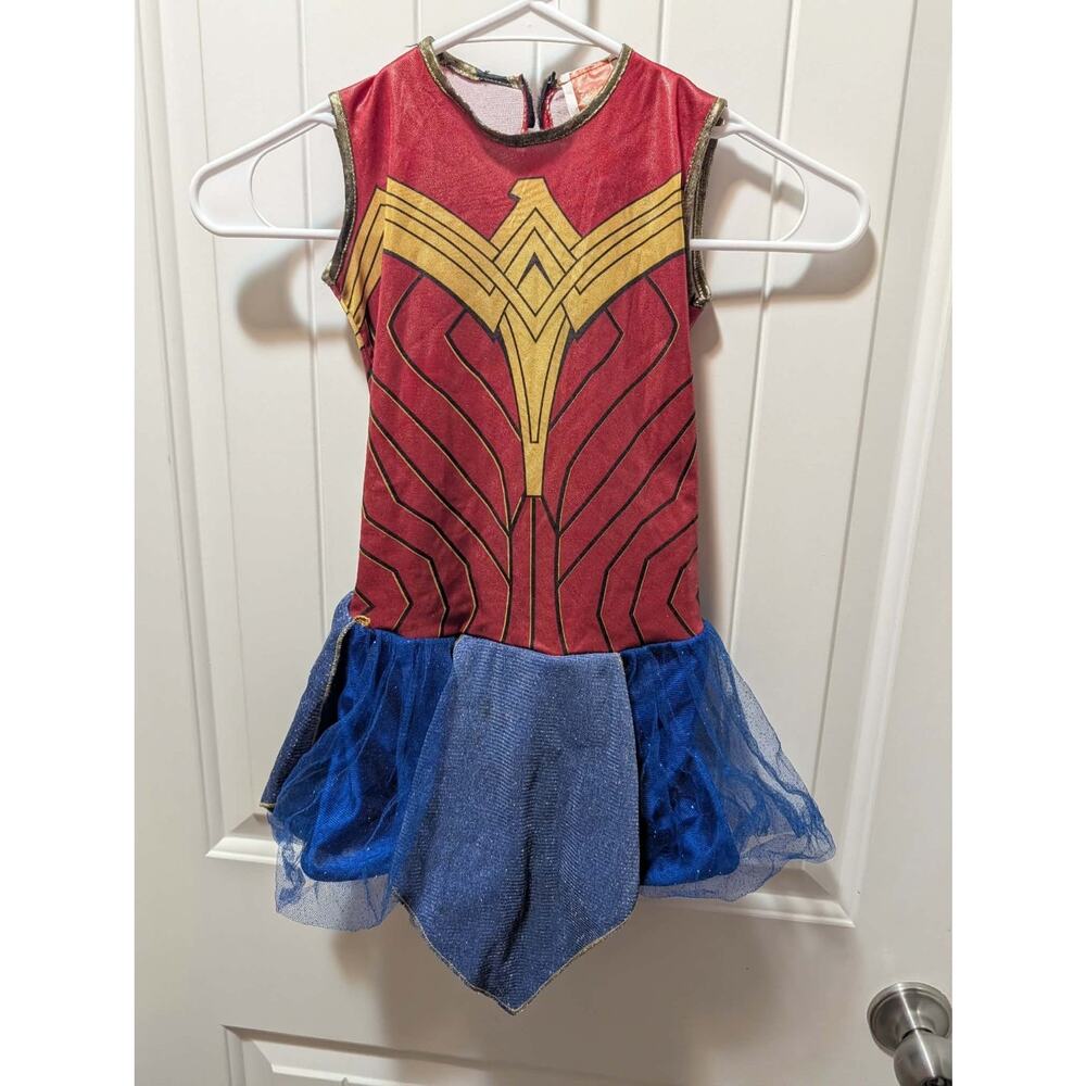 Girls Rubie's DC Comics Wonder Woman Dress Halloween Costume Size S (4-6)